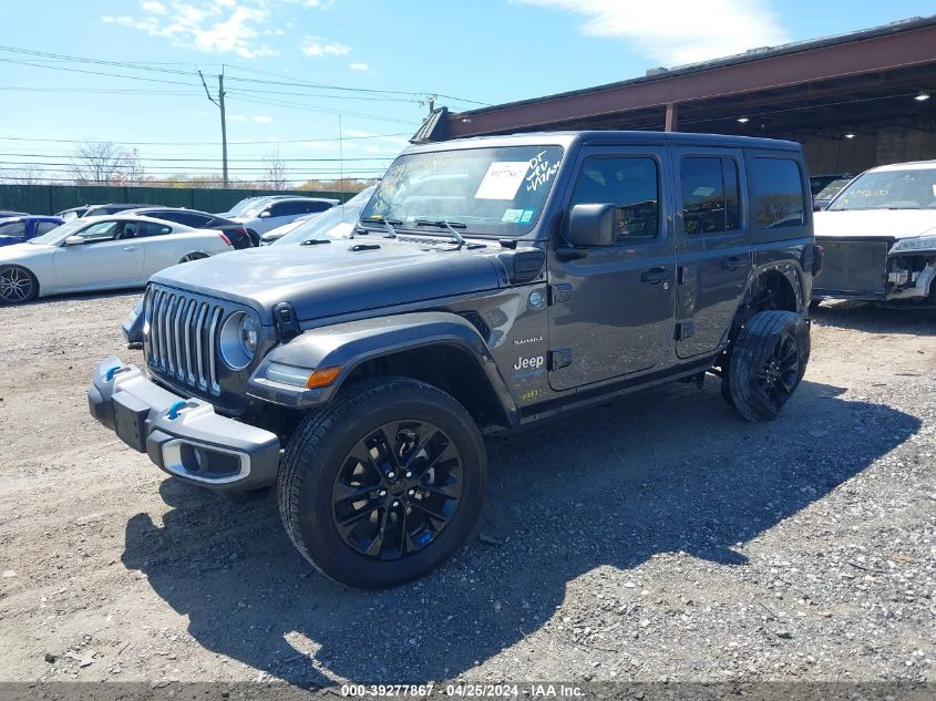 2023 Jeep Wrangler 4Xe Sahara 4X4 VIN: 1C4JJXP63PW528997 Lot: 39277867