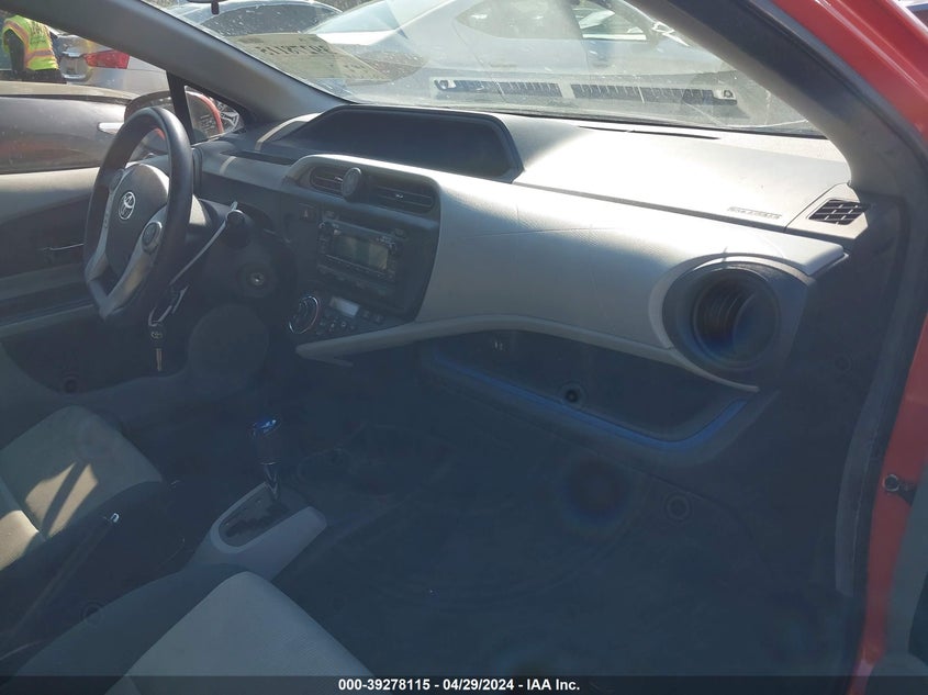 2012 Toyota Prius C Two VIN: JTDKDTB36C1026039 Lot: 39278115