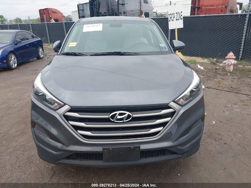 2018 Hyundai Tucson Se VIN: KM8J2CA41JU607452 Lot: 39278213