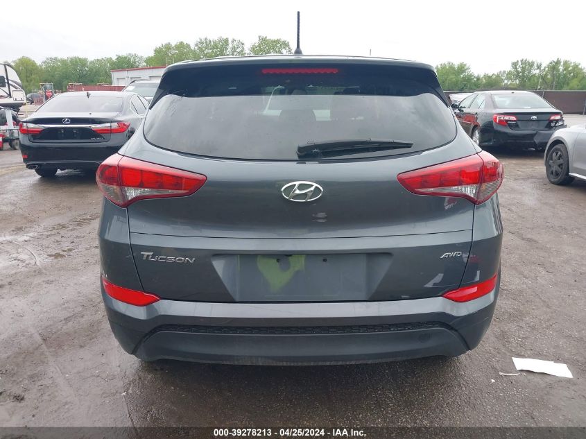 2018 Hyundai Tucson Se VIN: KM8J2CA41JU607452 Lot: 39278213