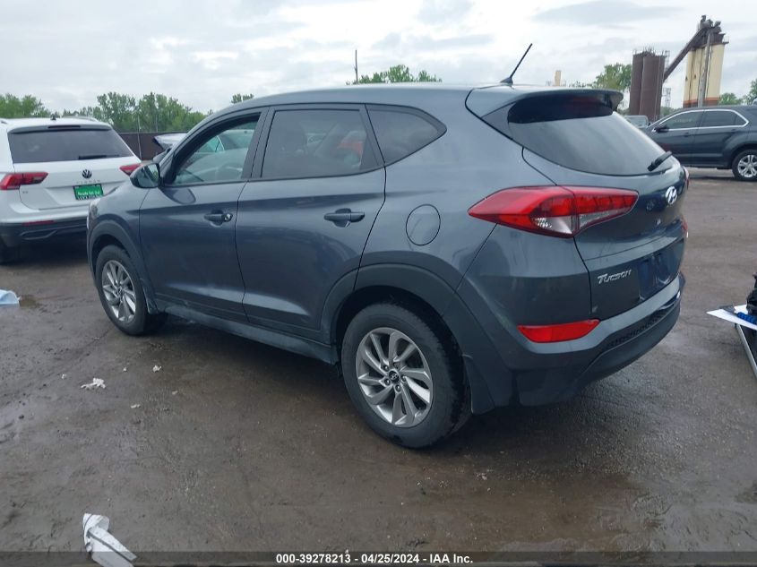 2018 Hyundai Tucson Se VIN: KM8J2CA41JU607452 Lot: 39278213