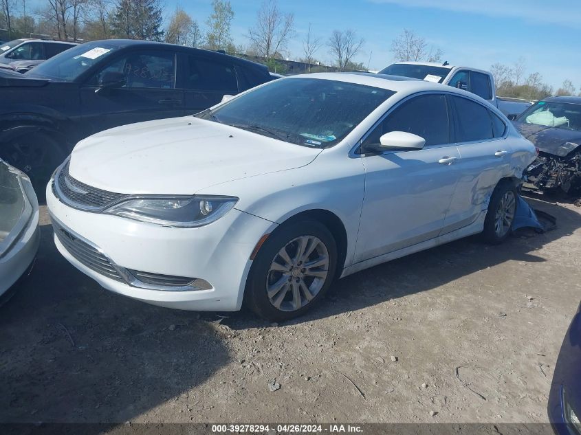 2015 Chrysler 200 Limited VIN: 1C3CCCAB6FN707478 Lot: 39278294