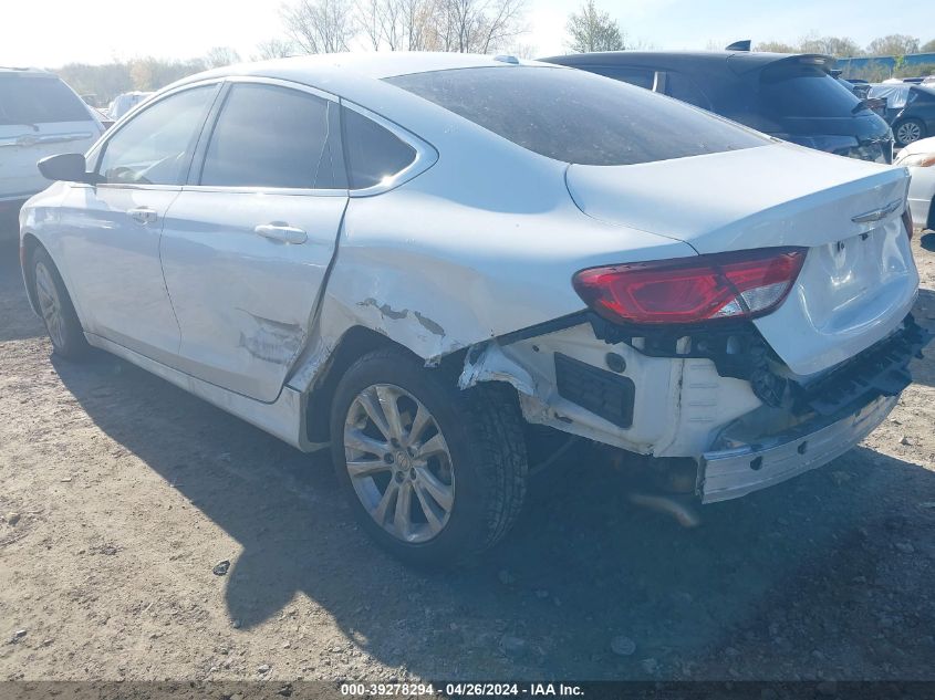 2015 Chrysler 200 Limited VIN: 1C3CCCAB6FN707478 Lot: 39278294