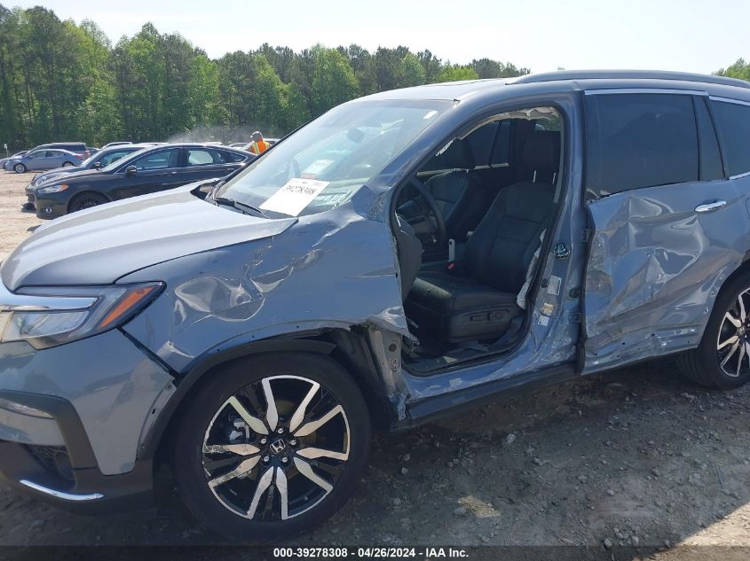 2022 Honda Pilot Awd Touring 7 Passenger VIN: 5FNYF6H69NB042060 Lot: 39278308