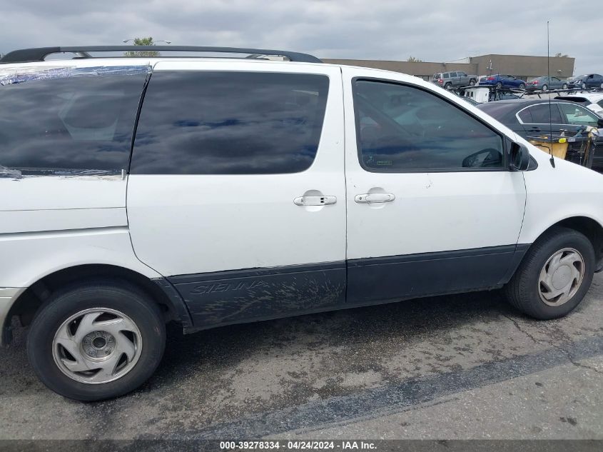 1998 Toyota Sienna Xle VIN: 4T3ZF13C0WU056316 Lot: 39278334