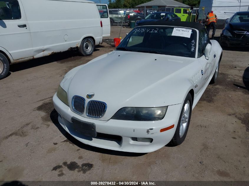 2002 BMW Z3 2.5I VIN: 4USCN33472LM05623 Lot: 39278432