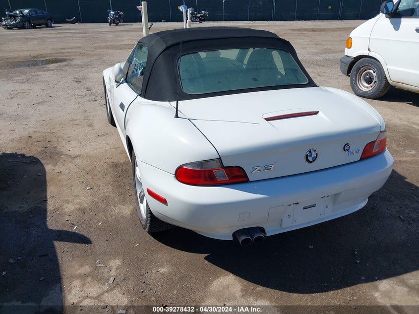 2002 BMW Z3 2.5I VIN: 4USCN33472LM05623 Lot: 39278432