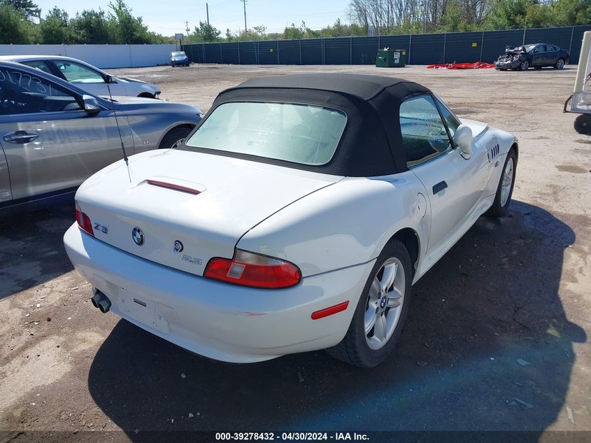 2002 BMW Z3 2.5I VIN: 4USCN33472LM05623 Lot: 39278432