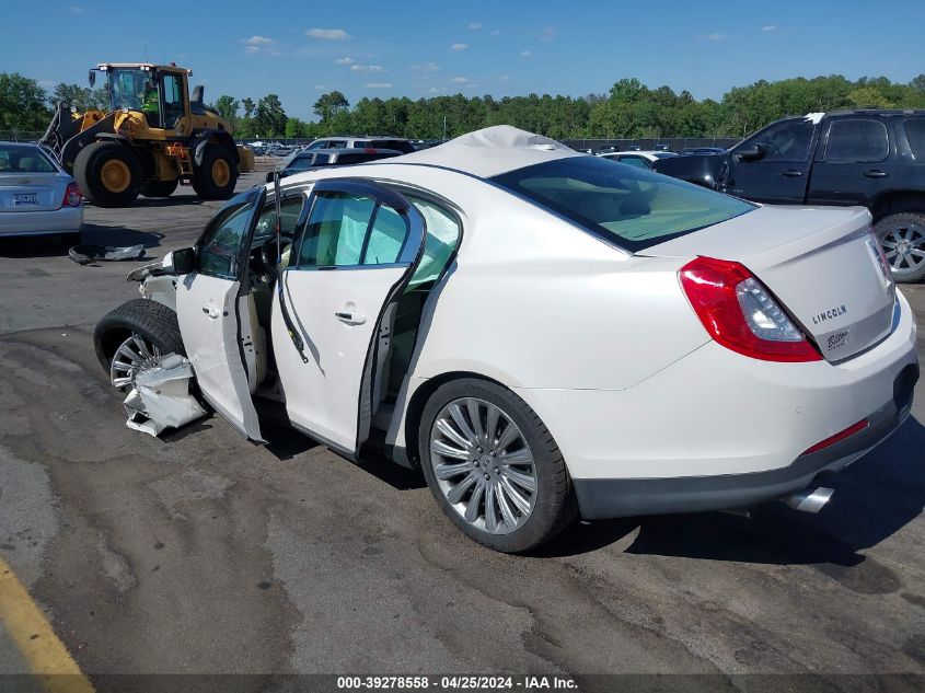 2014 Lincoln Mks VIN: 1LNHL9DK2EG612009 Lot: 39278558