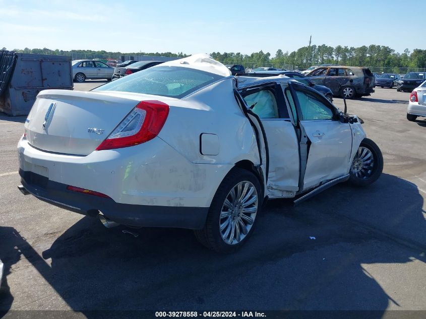 2014 Lincoln Mks VIN: 1LNHL9DK2EG612009 Lot: 39278558