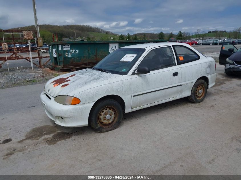 1998 Hyundai Accent L VIN: KMHVD14N7WU345187 Lot: 39278685