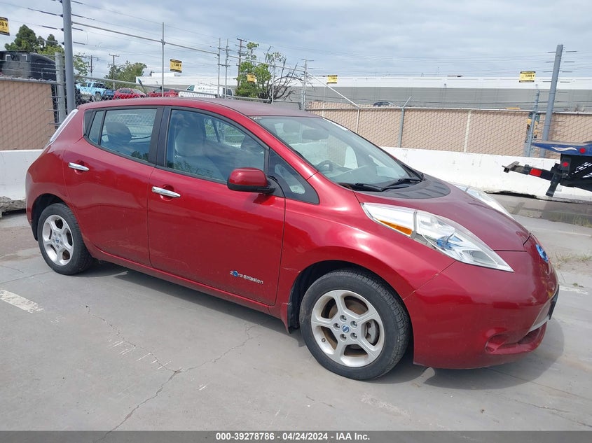 2013 Nissan Leaf Sv VIN: 1N4AZ0CP0DC402260 Lot: 39278786