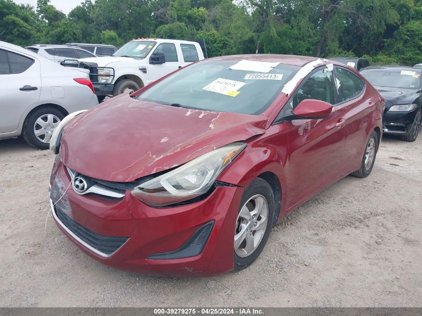 2015 Hyundai Elantra Se VIN: 5NPDH4AE9FH650615 Lot: 39881239