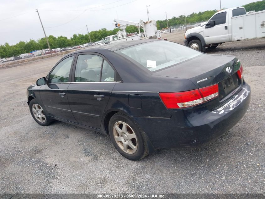 2006 Hyundai Sonata Gls VIN: 5NPEU46C66H126989 Lot: 39279278