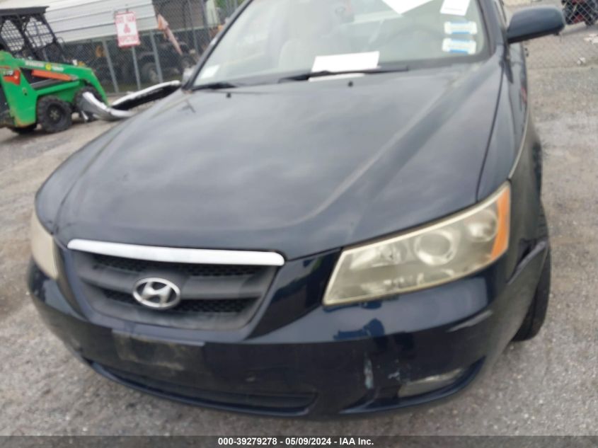 2006 Hyundai Sonata Gls VIN: 5NPEU46C66H126989 Lot: 39279278