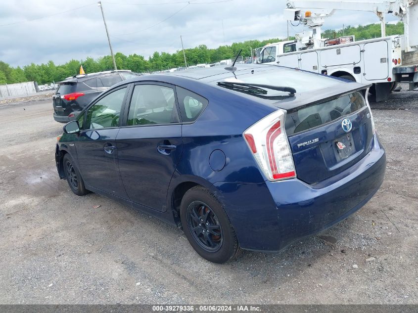 2013 Toyota Prius Three VIN: JTDKN3DU5D1728938 Lot: 39279336