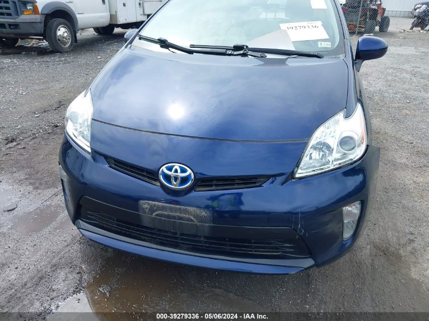 2013 Toyota Prius Three VIN: JTDKN3DU5D1728938 Lot: 39279336