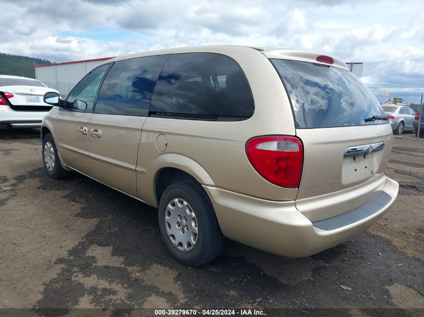 2001 Chrysler Town & Country Lx VIN: 2C4GP44301R212703 Lot: 39279670