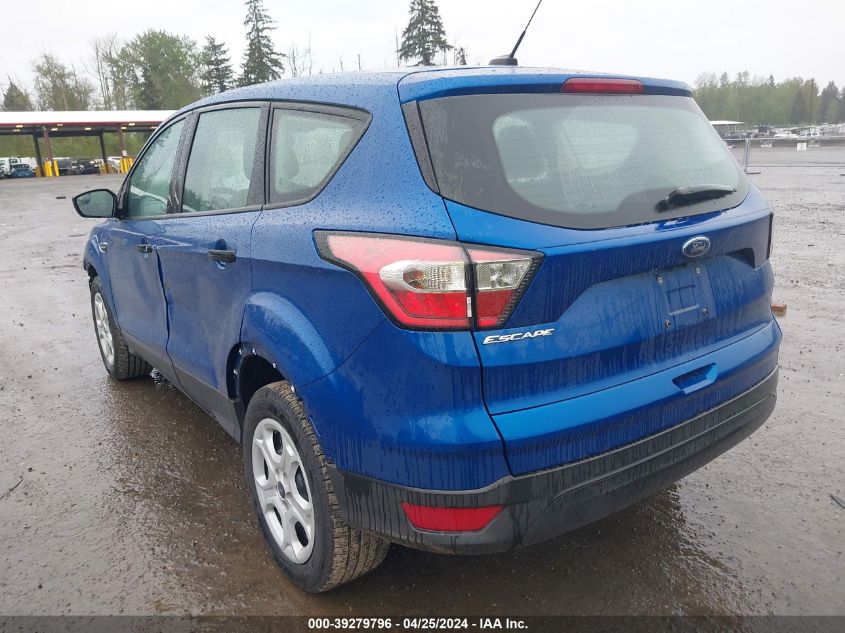 2017 Ford Escape S VIN: 1FMCU0F79HUD54587 Lot: 39279796