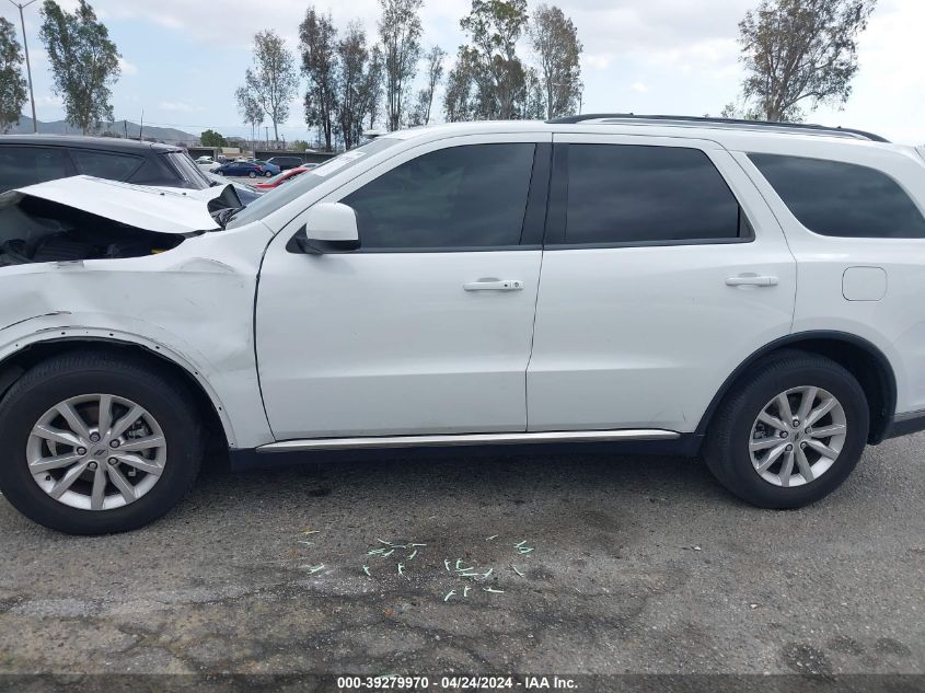 2020 Dodge Durango Sxt Plus Rwd VIN: 1C4RDHAG7LC411355 Lot: 39279970