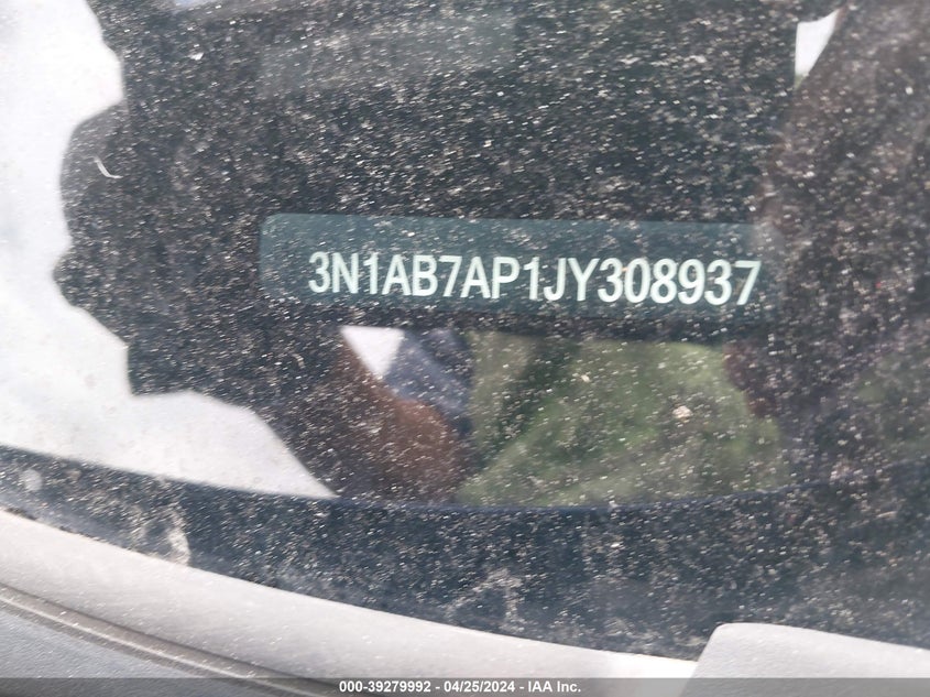 VIN 3N1AB7AP1JY308937 2018 NISSAN SENTRA SR