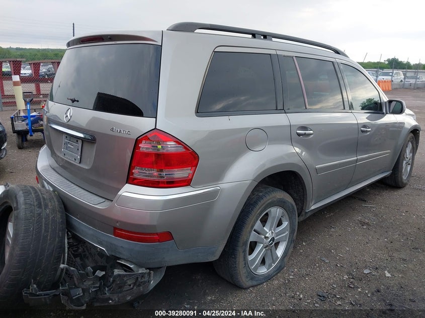 2008 Mercedes-Benz Gl 450 4Matic VIN: 4JGBF71E18A357750 Lot: 39280091