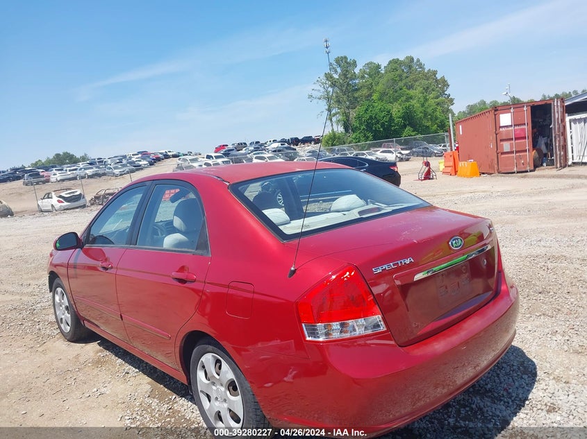 2009 Kia Spectra Ex VIN: KNAFE222395586891 Lot: 39280227