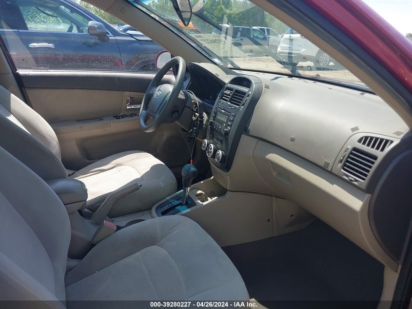 2009 Kia Spectra Ex VIN: KNAFE222395586891 Lot: 39280227