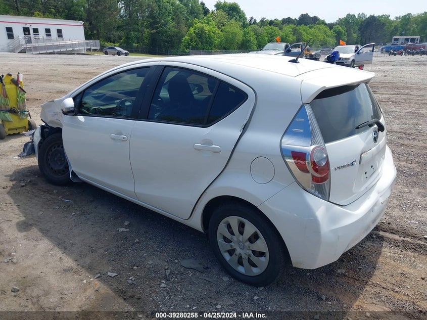 2013 Toyota Prius C Two VIN: JTDKDTB3XD1037093 Lot: 39280258