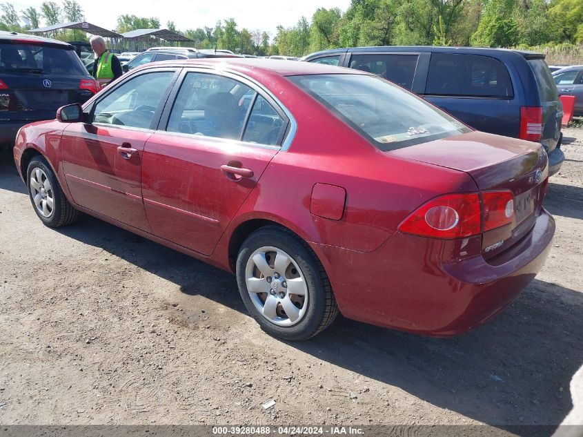 KNAGE123085250279 | 2008 KIA OPTIMA