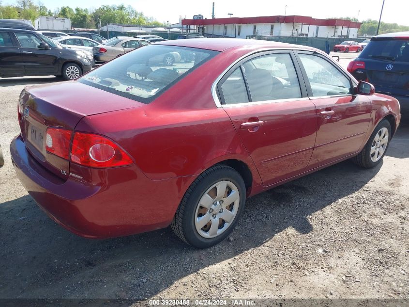 KNAGE123085250279 | 2008 KIA OPTIMA