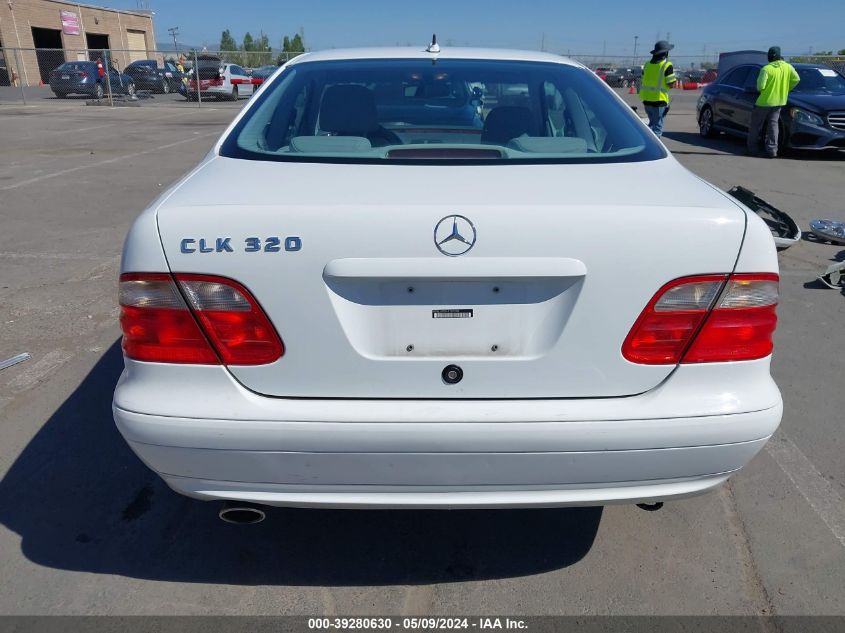 2001 Mercedes-Benz Clk 320 VIN: WDBLJ65G01F187398 Lot: 39280630