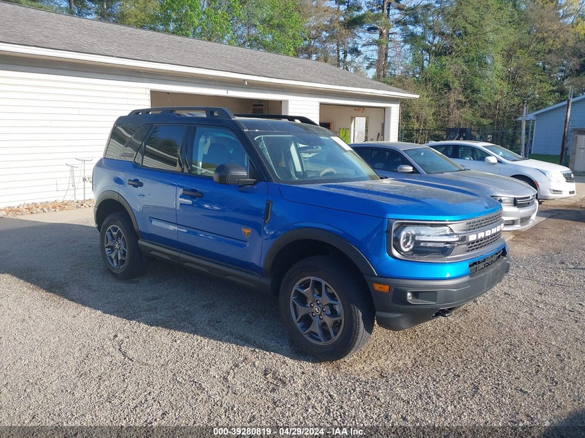 2022 Ford Bronco Sport Badlands VIN: 3FMCR9D95NRD72856 Lot: 39280819