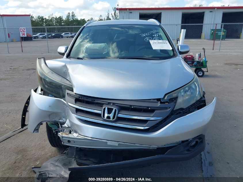 2013 Honda Cr-V Ex-L VIN: 2HKRM3H72DH504198 Lot: 39280889