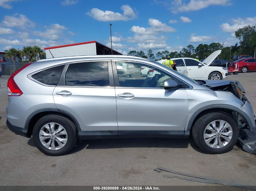 2013 Honda Cr-V Ex-L VIN: 2HKRM3H72DH504198 Lot: 39280889