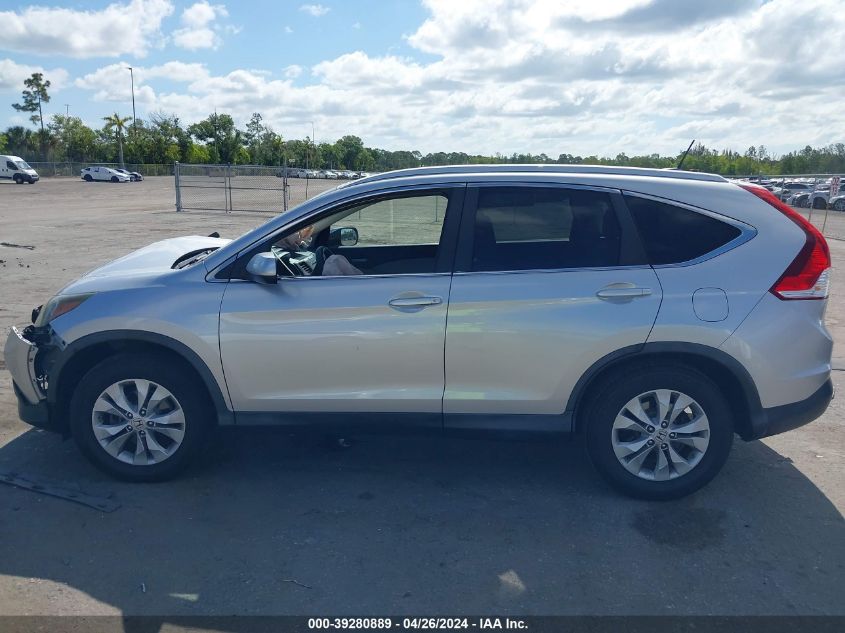 2013 Honda Cr-V Ex-L VIN: 2HKRM3H72DH504198 Lot: 39280889