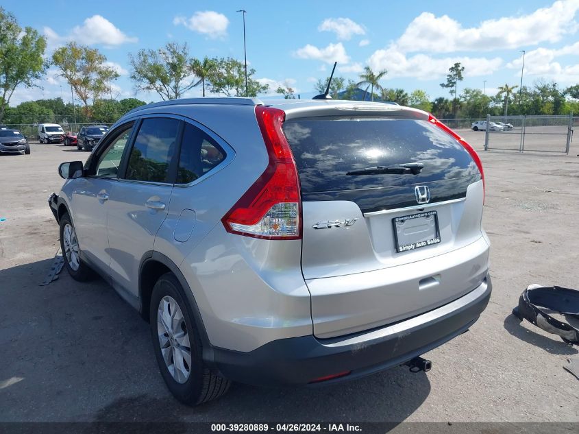 2013 Honda Cr-V Ex-L VIN: 2HKRM3H72DH504198 Lot: 39280889