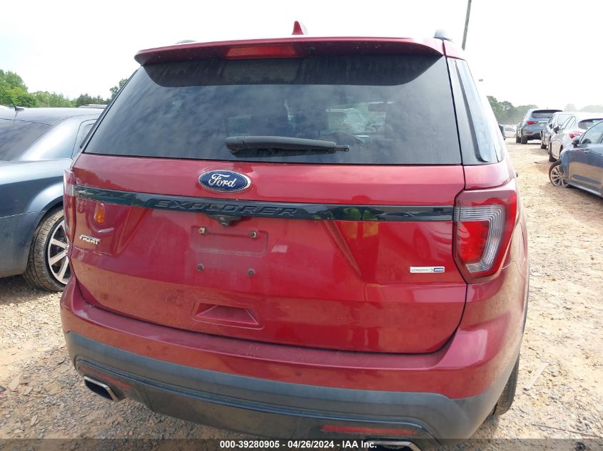 2016 Ford Explorer Sport VIN: 1FM5K8GT7GGB30868 Lot: 39280905