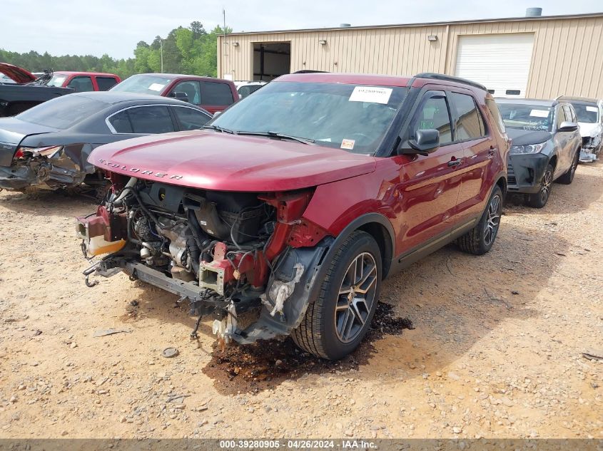 2016 Ford Explorer Sport VIN: 1FM5K8GT7GGB30868 Lot: 39280905