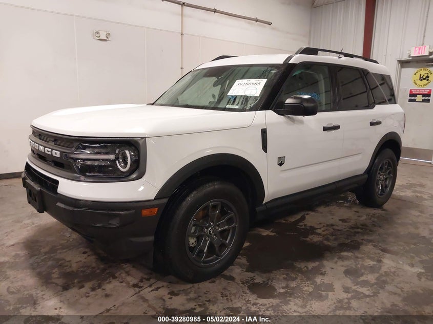 2023 Ford Bronco Sport Big Bend VIN: 3FMCR9B61PRD66578 Lot: 39280985