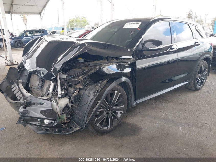 2022 Infiniti Qx50 Luxe VIN: 3PCAJ5BA5NF107946 Lot: 39281010