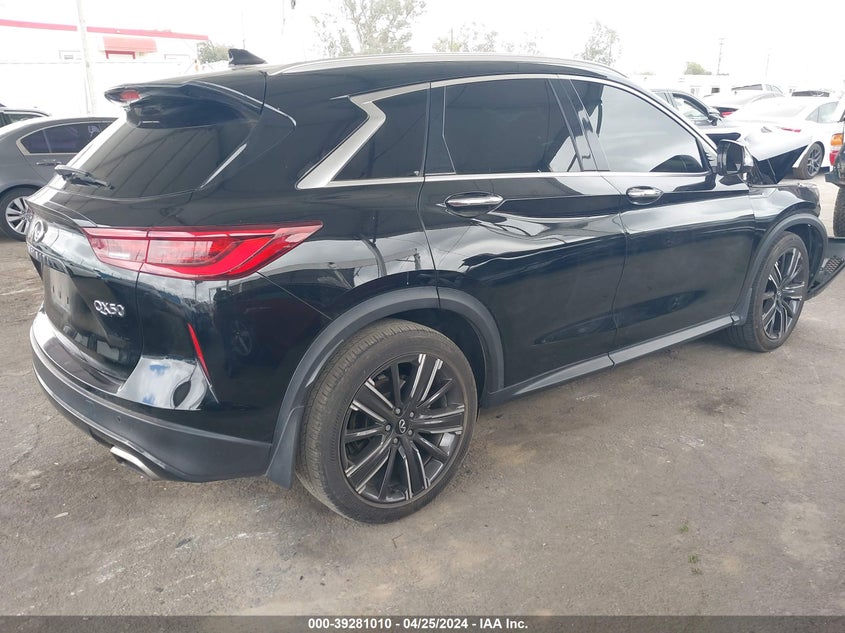 2022 Infiniti Qx50 Luxe VIN: 3PCAJ5BA5NF107946 Lot: 39281010