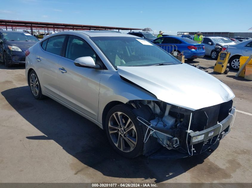 2017 HYUNDAI ELANTRA LIMITED - 5NPD84LF0HH042474