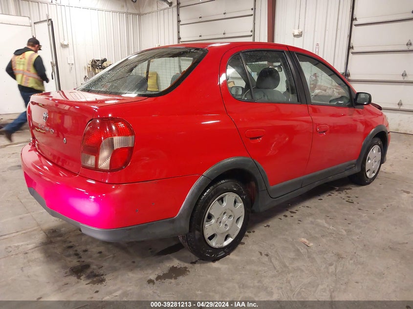 2000 Toyota Echo VIN: JTDBT1235Y5000586 Lot: 39281213