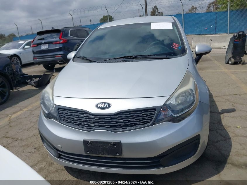 2014 Kia Rio Lx VIN: KNADM4A37E6357831 Lot: 39281285