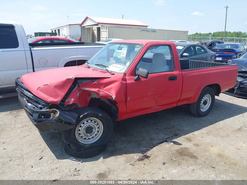 1991 Toyota Pickup 1/2 Ton Short Wheelbase VIN: JT4RN81AXM5100727 Lot: 39281893
