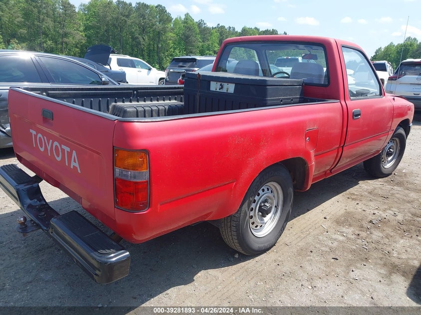 1991 Toyota Pickup 1/2 Ton Short Wheelbase VIN: JT4RN81AXM5100727 Lot: 39281893