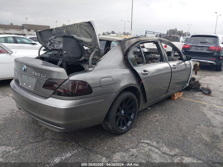 2007 BMW 750Li VIN: WBAHN83597DT76206 Lot: 39282055