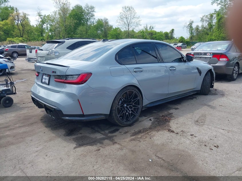 2023 BMW M3 Competition xDrive VIN: WBS43AY0XPFR12637 Lot: 39282115