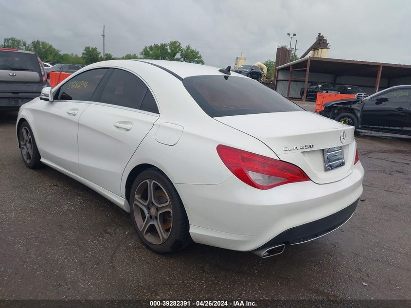 2014 Mercedes-Benz Cla 250 VIN: WDDSJ4EB8EN036638 Lot: 39282391